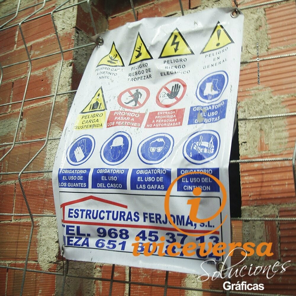 100x70 cm.  150 ud.  Cartel PVC