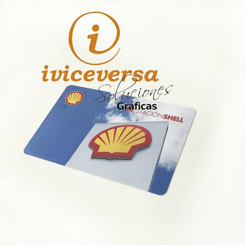 Tarjeta comercial PVC, 700 micras