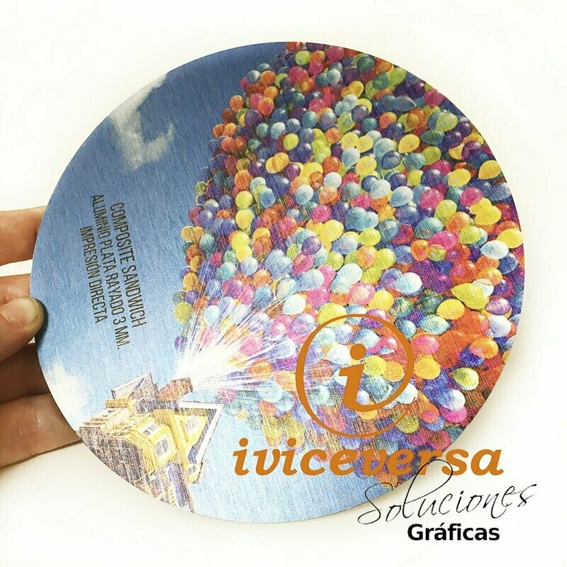 Cartel Composite con forma 3mm Blanco