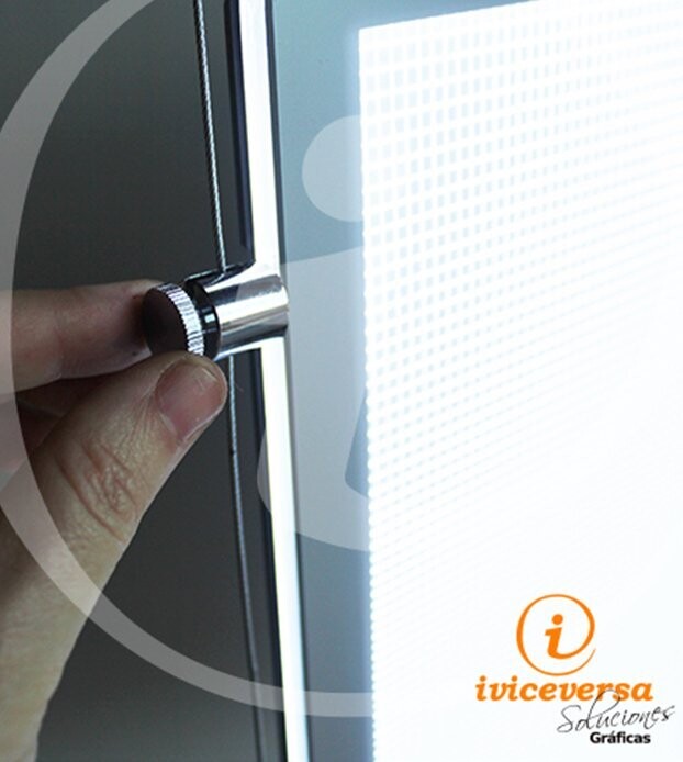Carpeta led Gris Recta A3 (Cable Kit)