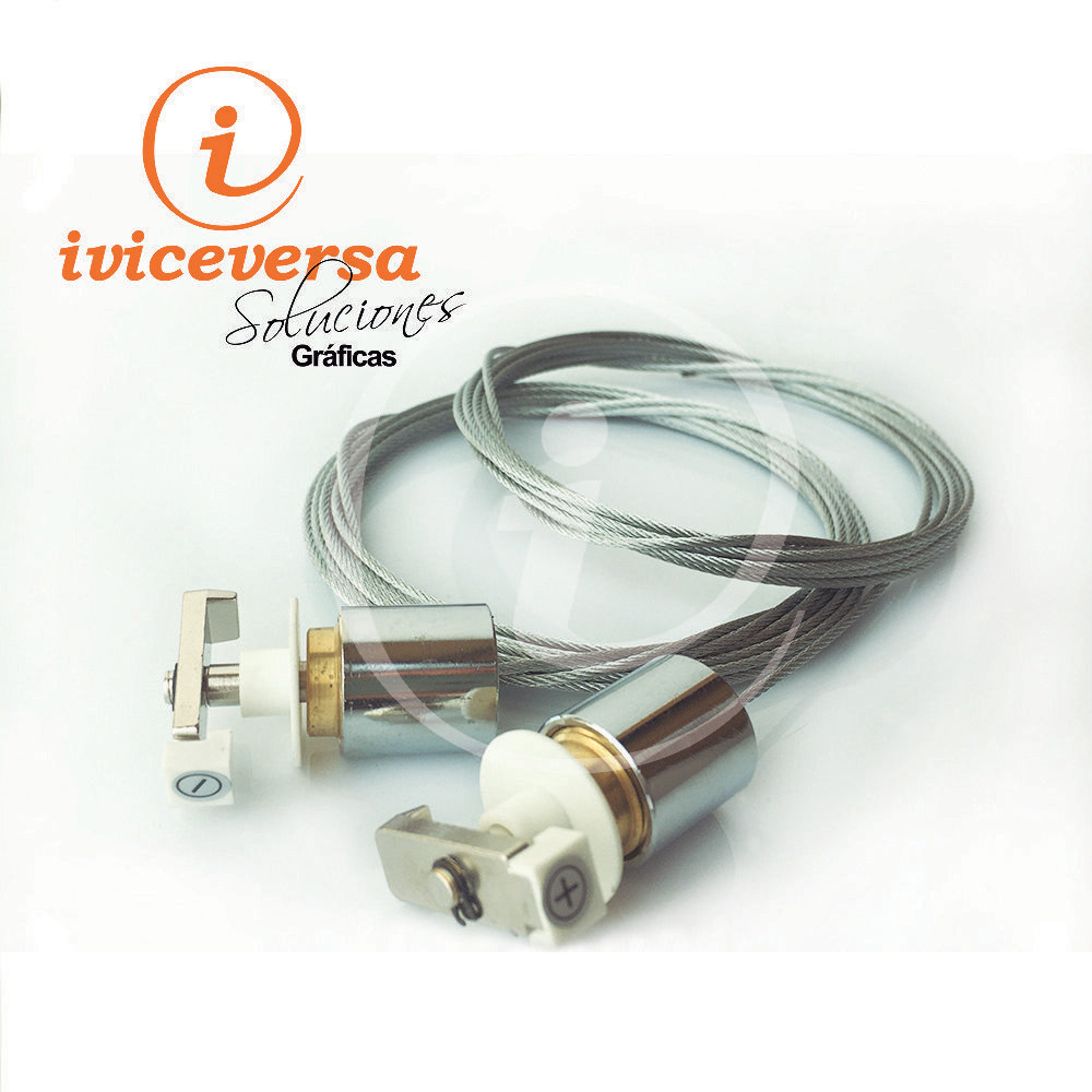 Kit cable suspensión riel Perfil Electrificado (Cable Kit)
