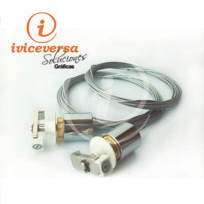 Kit cable suspensión riel Perfil Electrificado (Cable Kit)