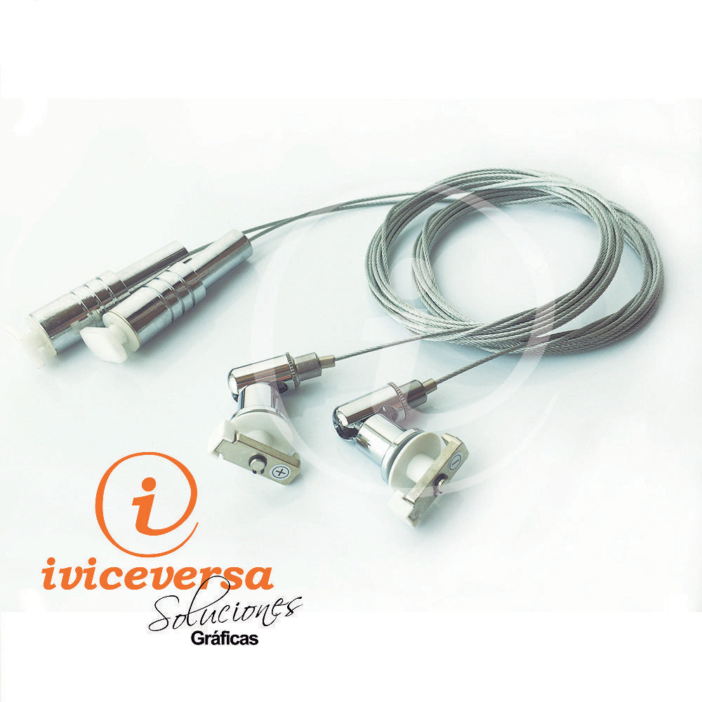 Kit cable riel-riel giratorio perfil electificado (Cable Kit)