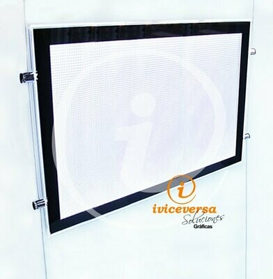 Carpeta led Negra Recta A3 (Cable Kit) Carpeta led Negra Recta A3 (Cable Kit)