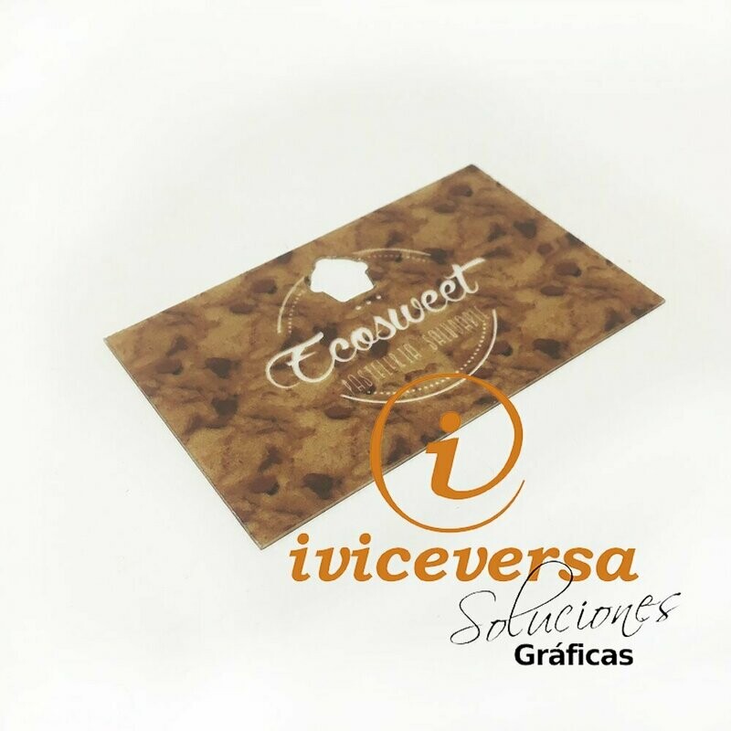 Tarjeta con forma PVC, 500 micras