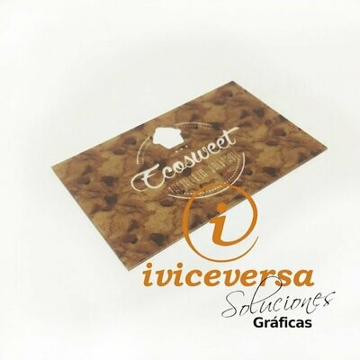 Tarjeta con forma PVC, 500 micras Tarjeta con forma PVC, 500 micras