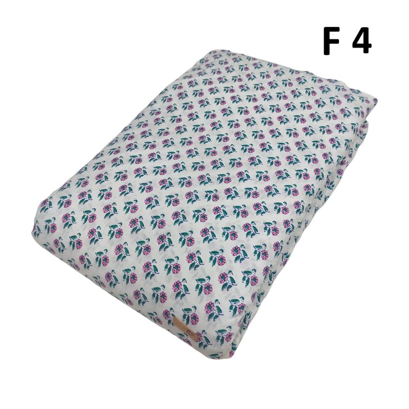 12 Yards Roll Cotton Hand Printed Fabric 04