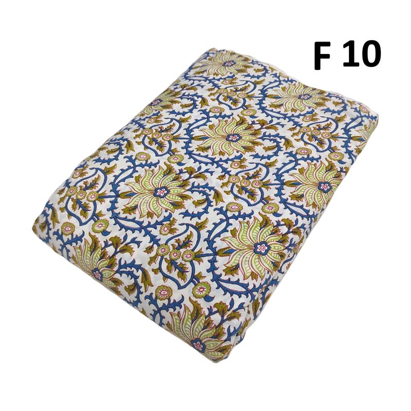 12 Yards Roll Cotton Hand Printed Fabric 10