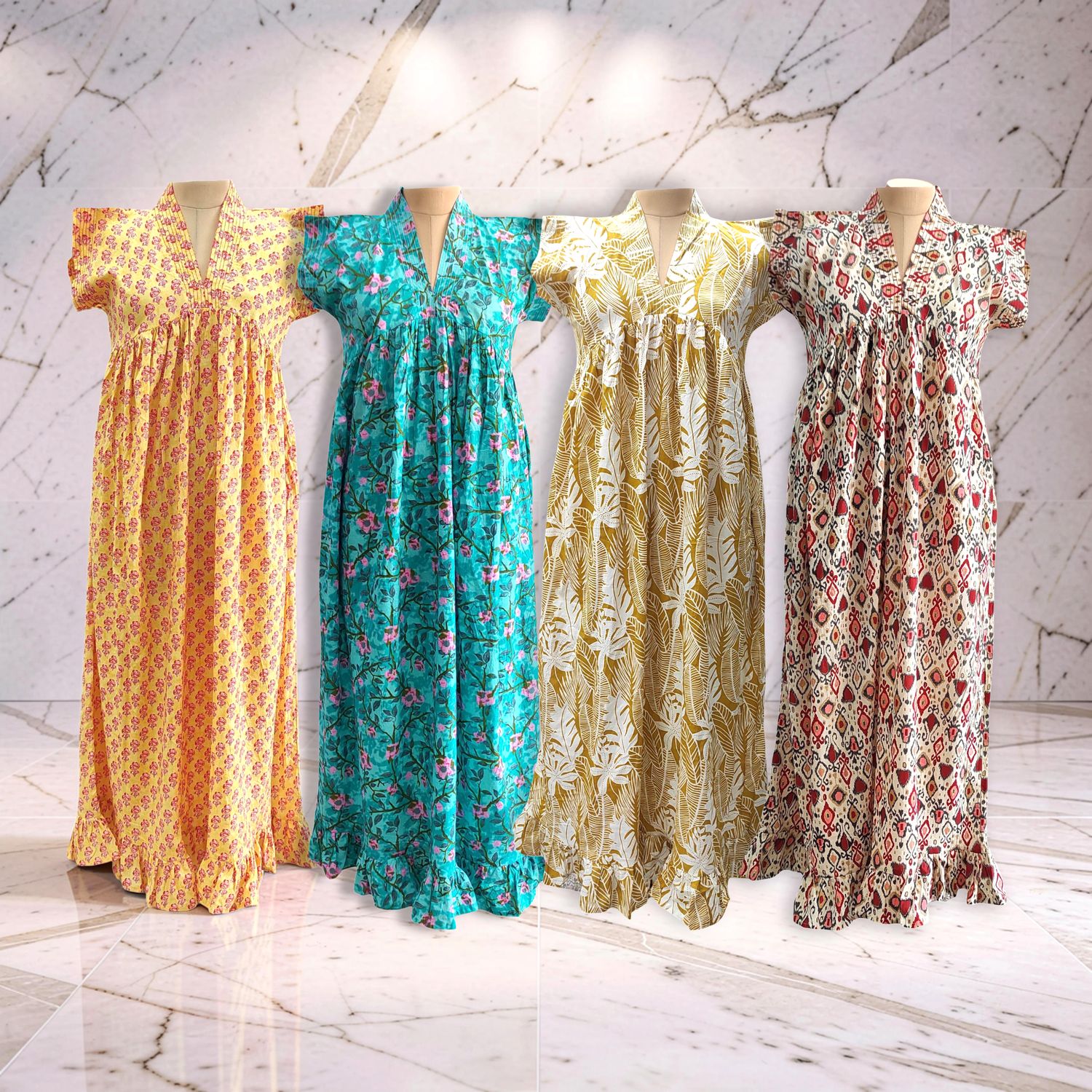 1 Dozen -12 Pcs Cotton Jalabiya Dress Amani 02