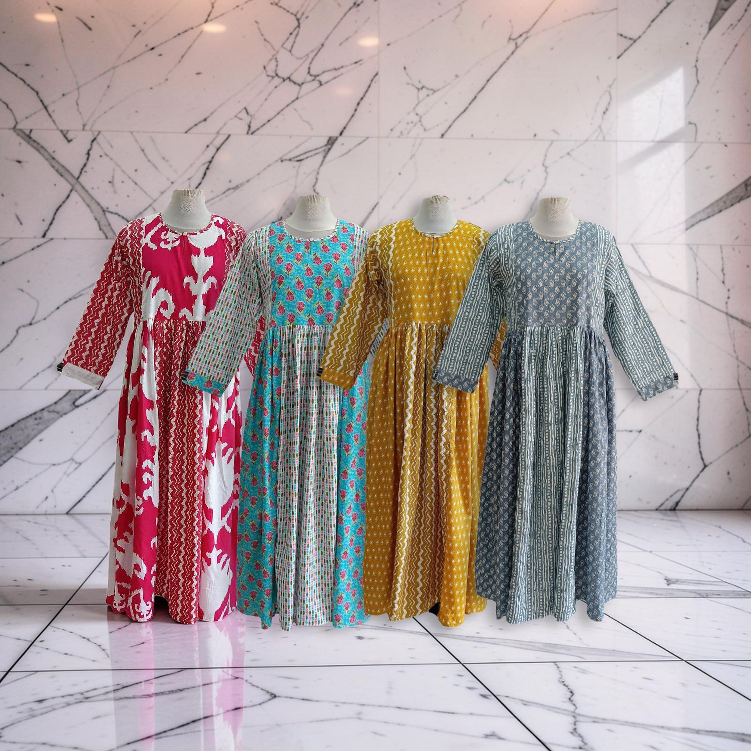 1 Dozen -12 Pcs Cotton Jalabiya Dress Heba 03