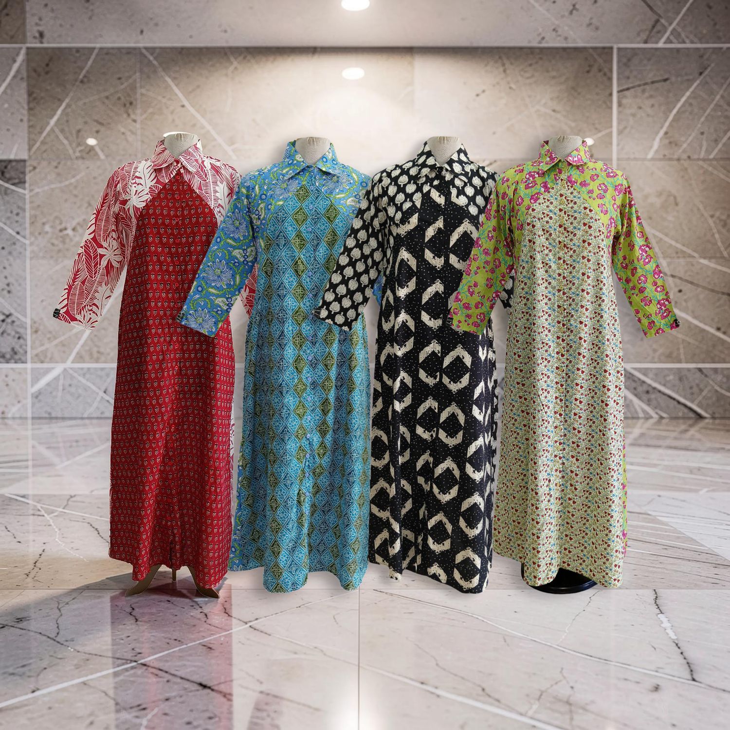 1 Dozen -12 Pcs Cotton Jalabiya Dress Honey 04