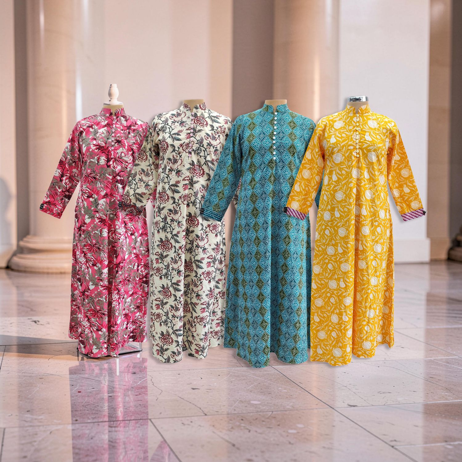 1 Dozen -12 Pcs Cotton Jalabiya Dress Sofi 06