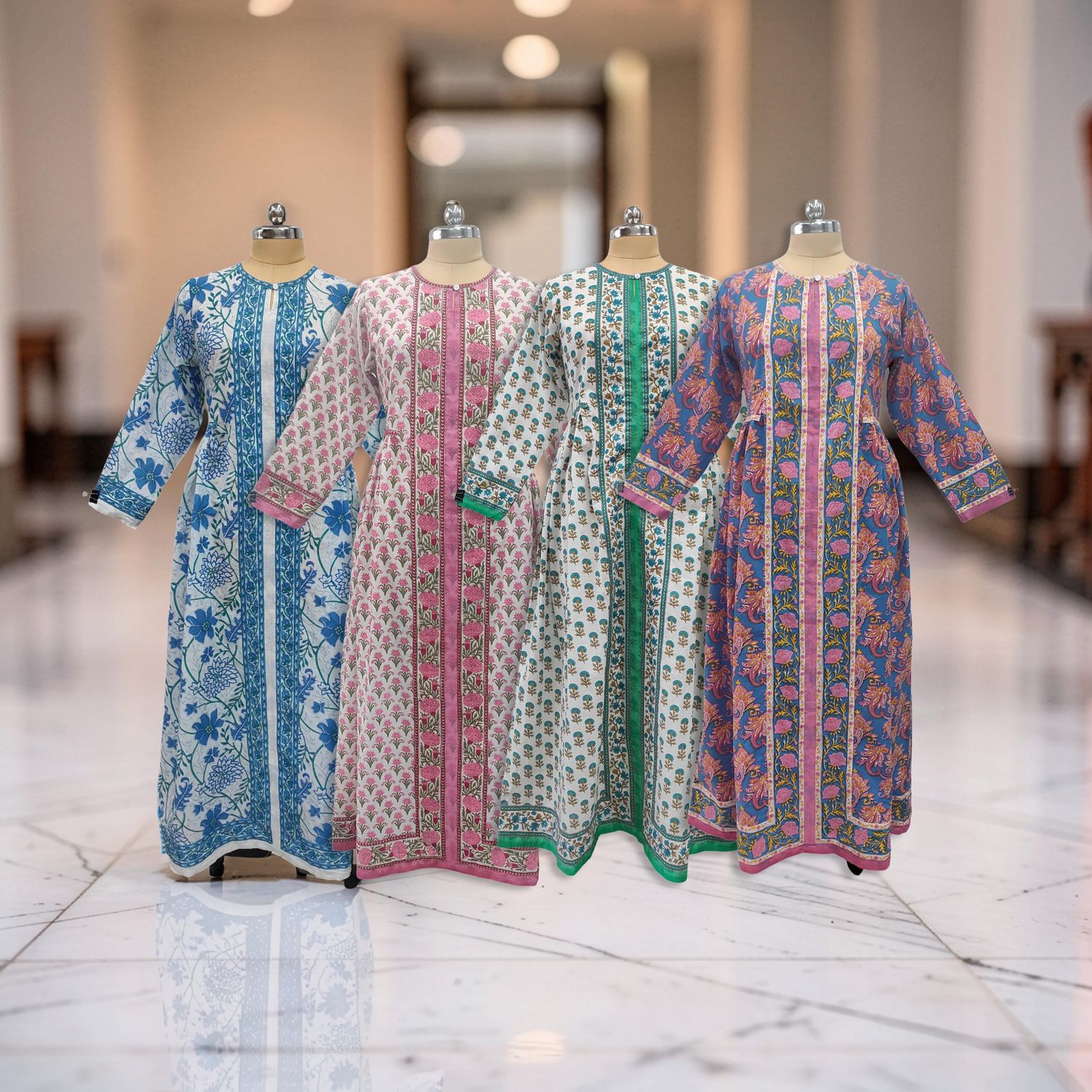 1 Dozen -12 Pcs Cotton Jalabiya Dress Bhopali 10