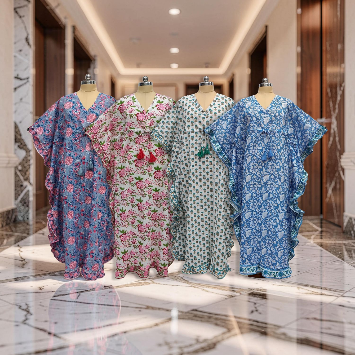 1 Dozen -12 Pcs Cotton Jalabiya Dress Farasha Kaftan 13