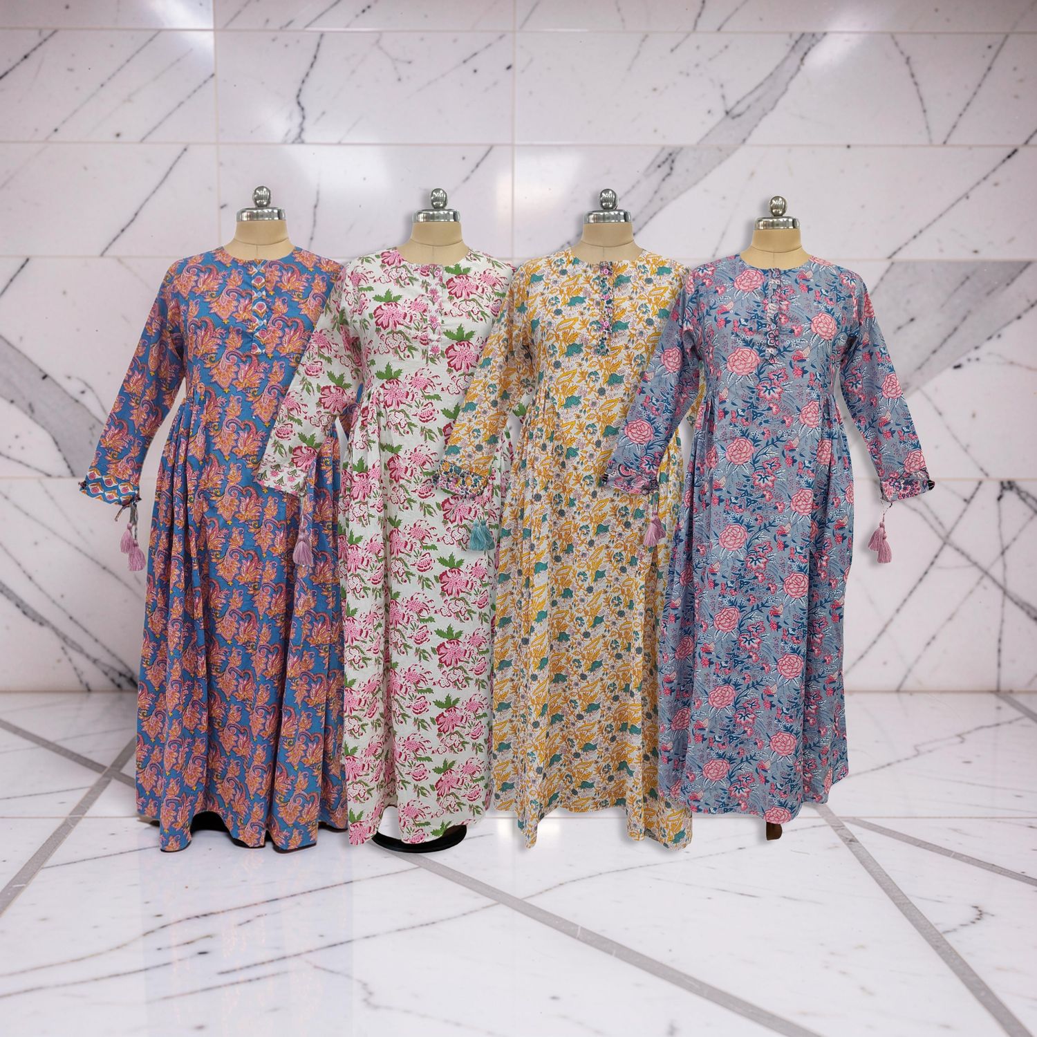 1 Dozen -12 Pcs Cotton Jalabiya Dress Jasmine 14