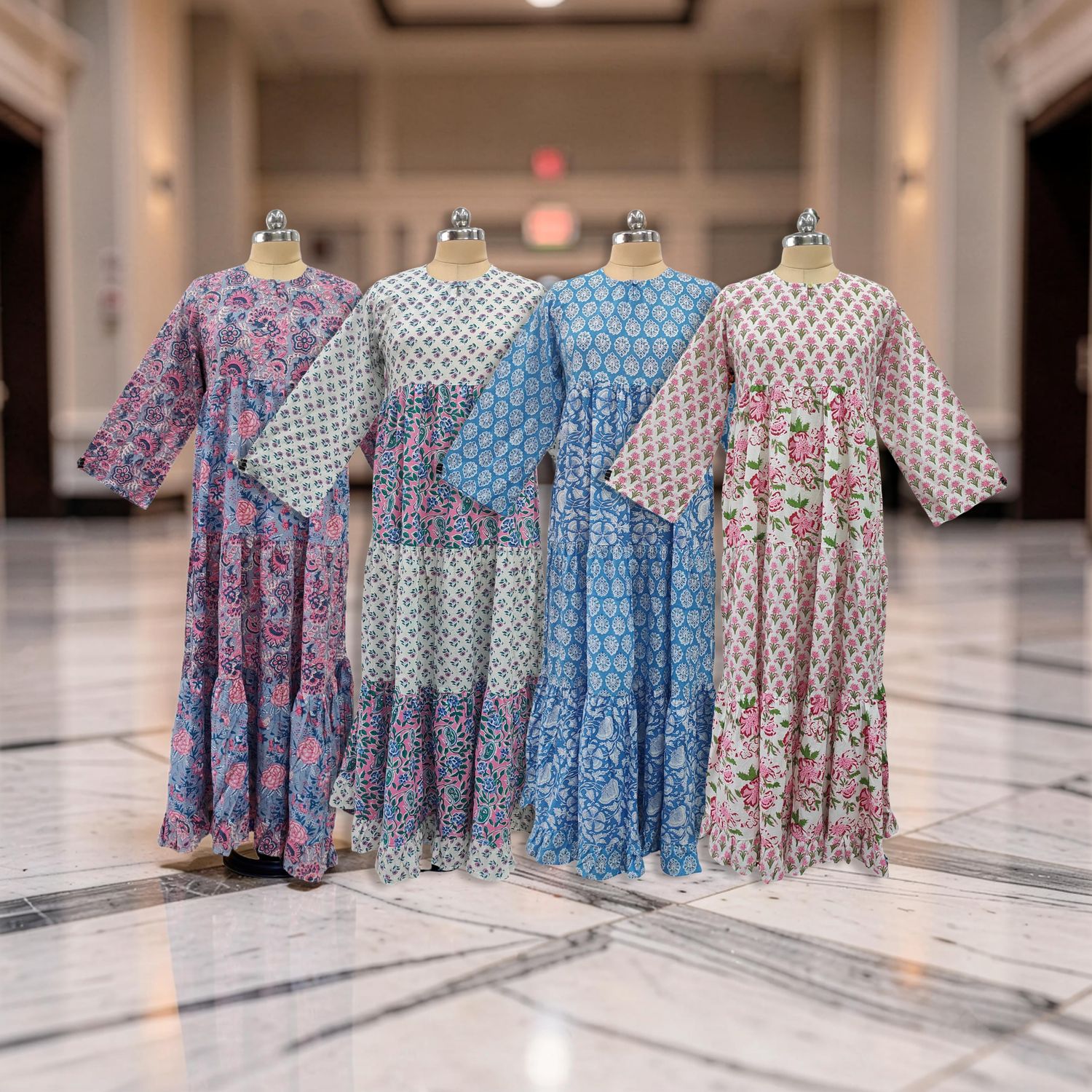 1 Dozen -12 Pcs Cotton Jalabiya Dress Layla 16