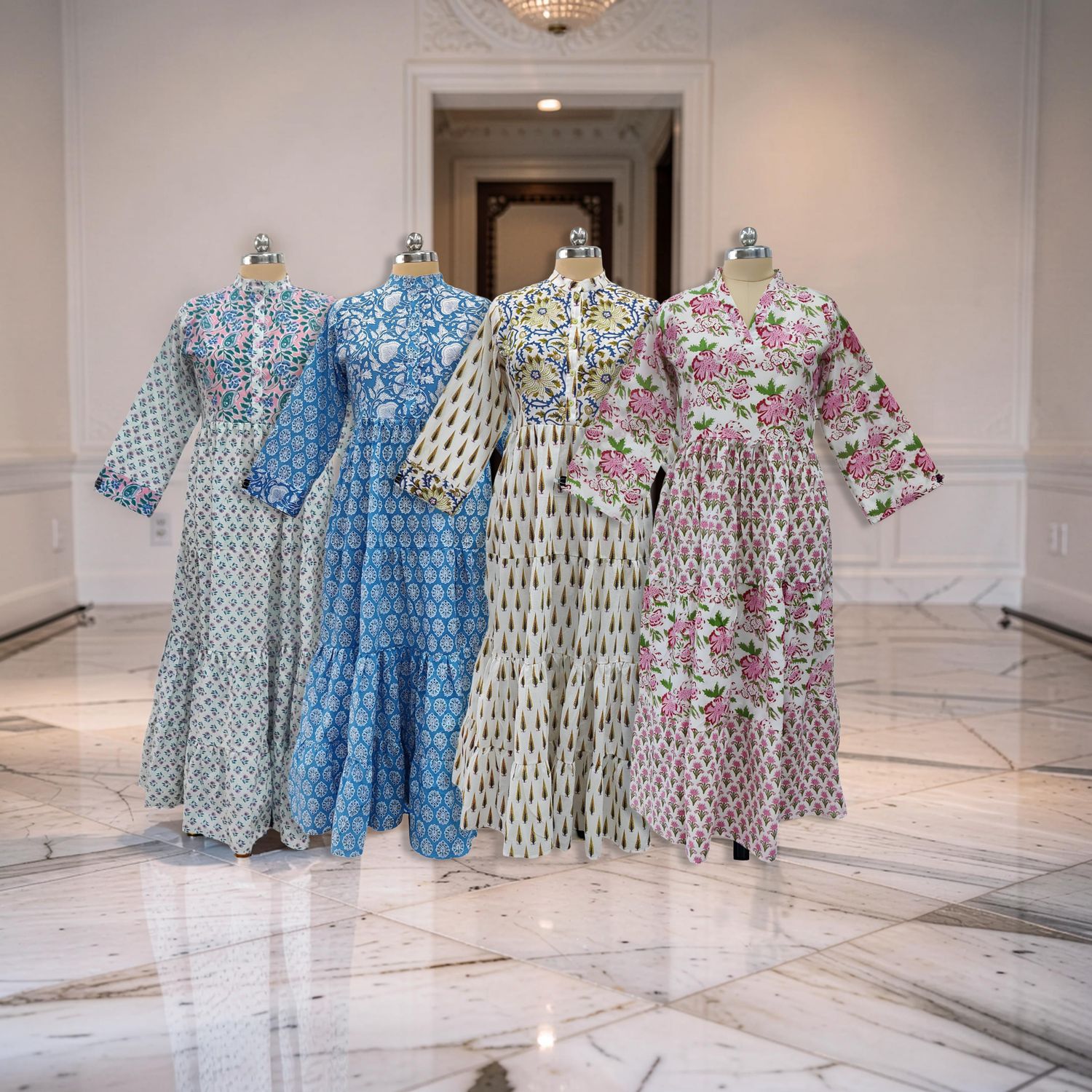 1 Dozen -12 Pcs Cotton Jalabiya Dress Safia 23