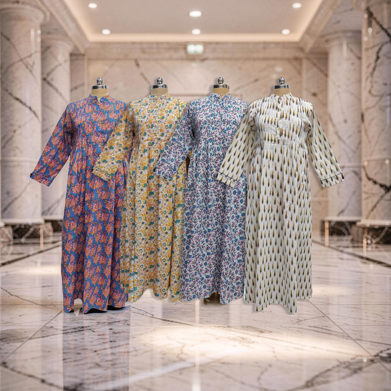 1 Dozen -12 Pcs Cotton Jalabiya Dress Afra 30