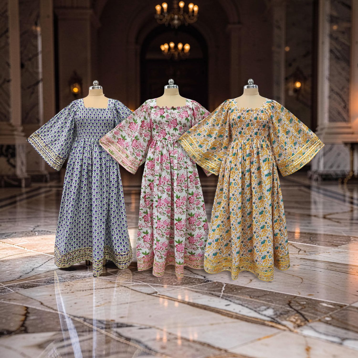 1 Dozen -12 Pcs Cotton Jalabiya Dress Elzina 33