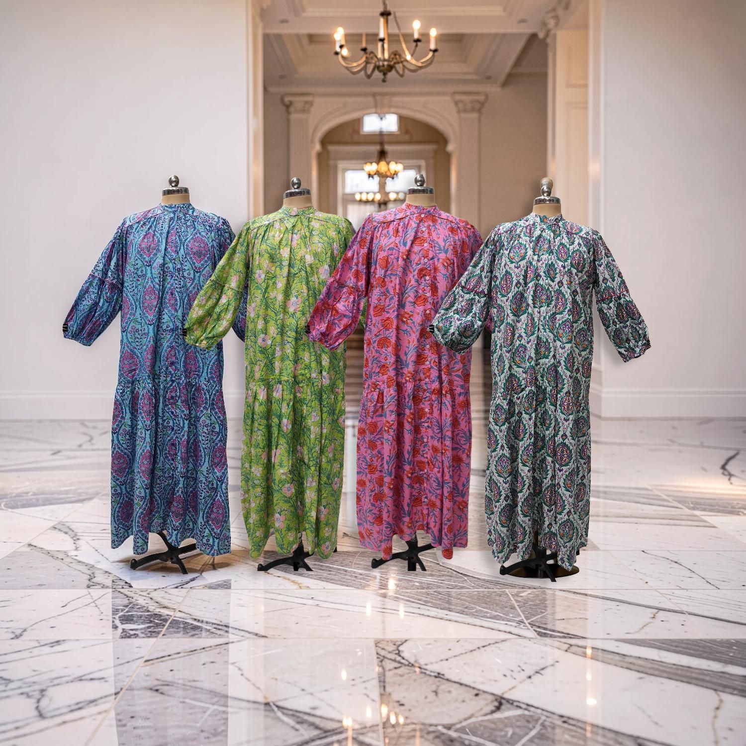 1 Dozen -12 Pcs Cotton Jalabiya Dress Yazrin 42