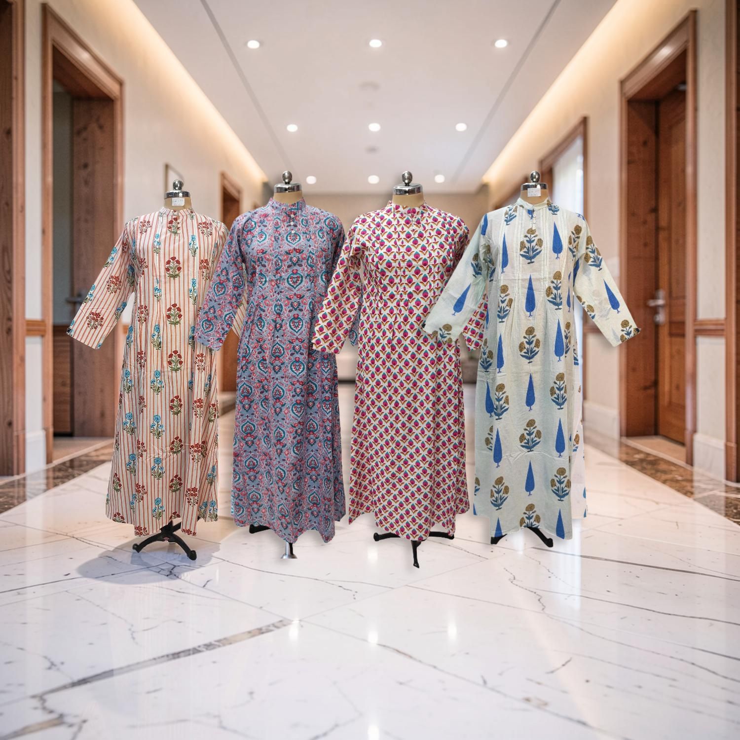 1 Dozen -12 Pcs Cotton Jalabiya Dress Adiat 48