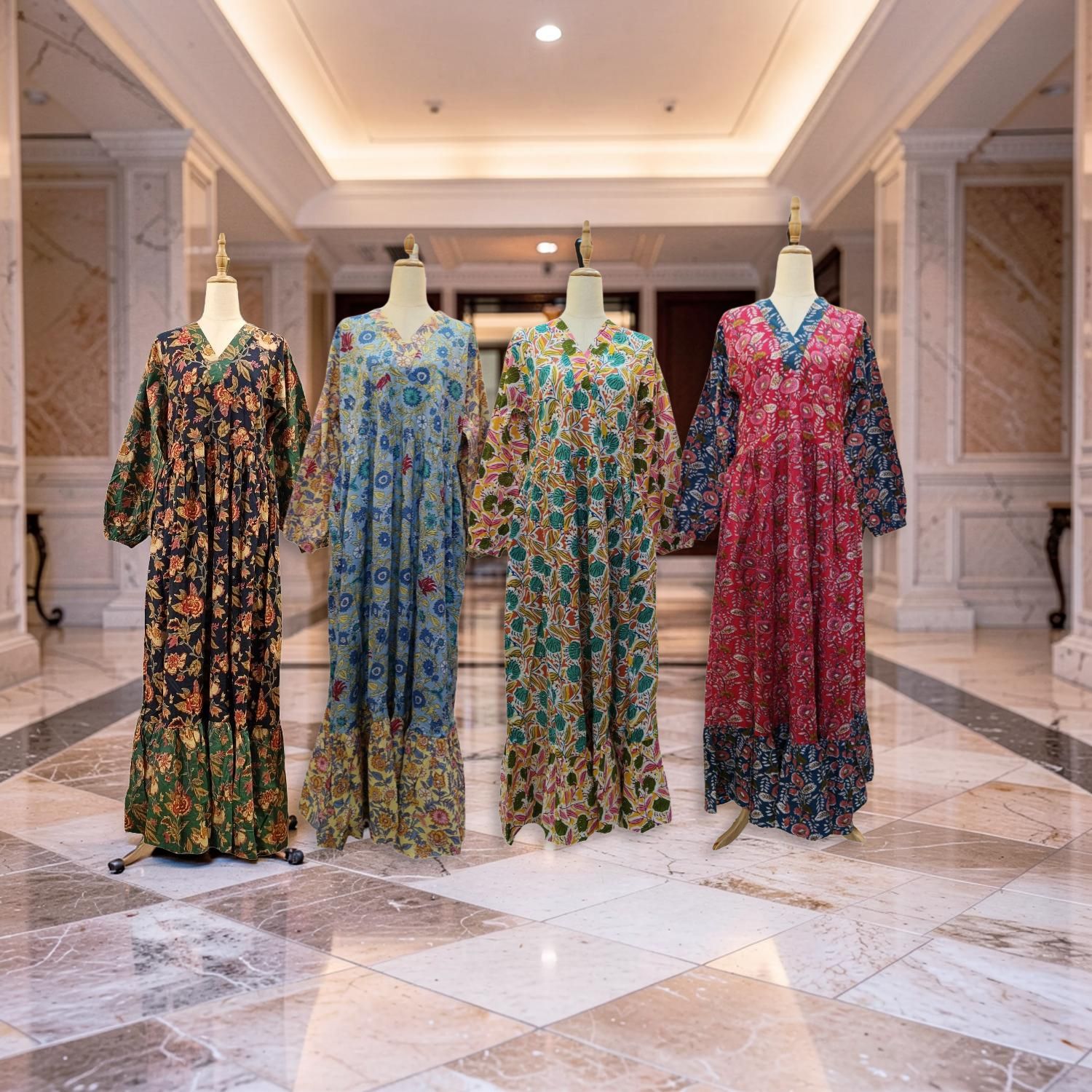 1 Dozen -12 Pcs Cotton Jalabiya Dress Bahira 47