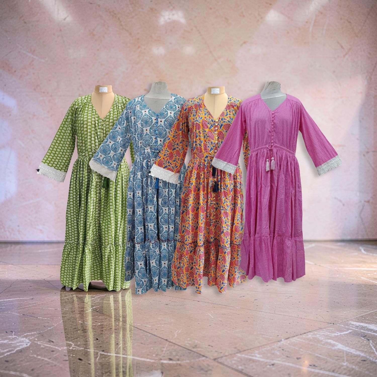 1 Dozen -12 Pcs Cotton Jalabiya Dress Ari 50