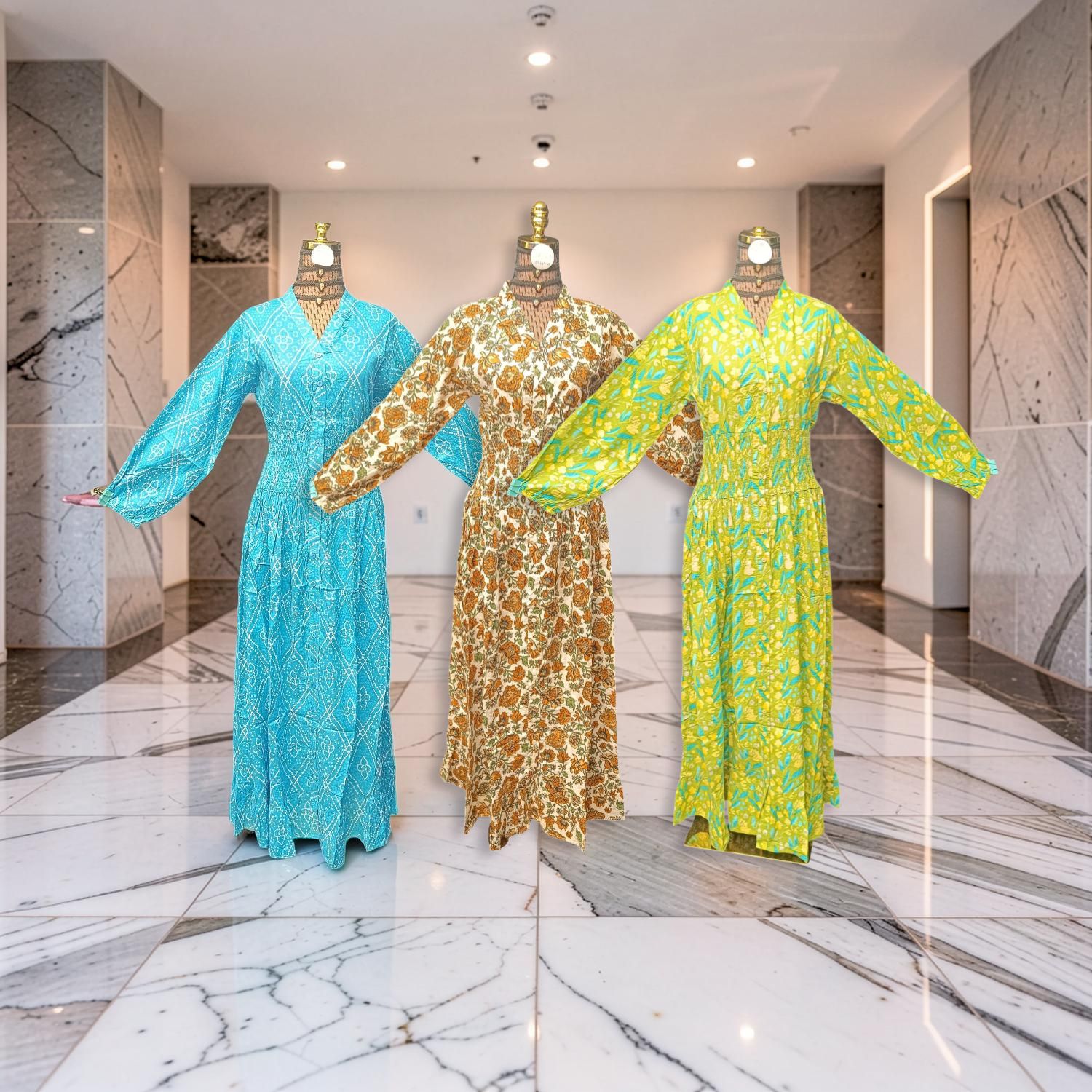 1 Dozen -12 Pcs Cotton Jalabiya Dress Yuasa 51