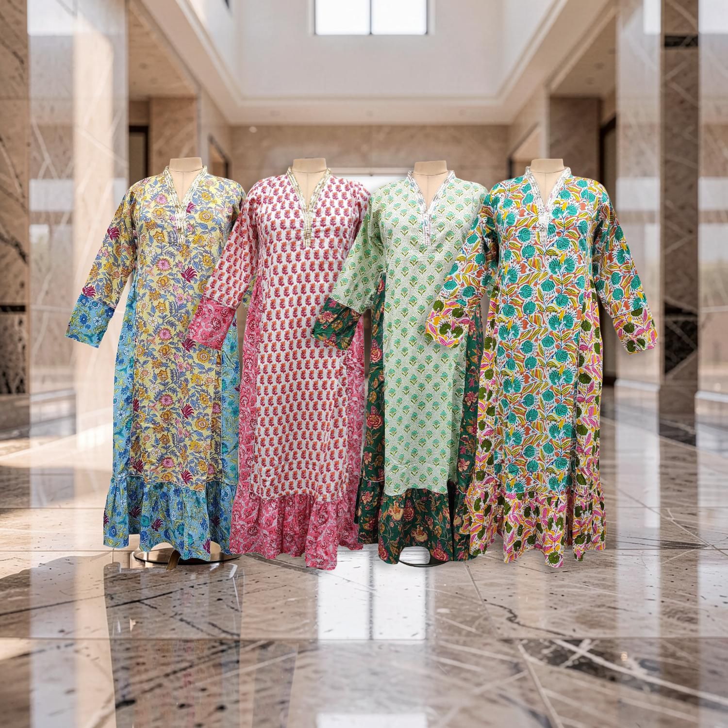 1 Dozen -12 Pcs Cotton Jalabiya Dress Safa 52
