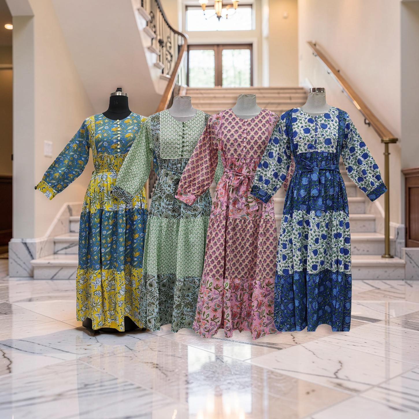 1 Dozen -12 Pcs Cotton Jalabiya Dress Yumna 56