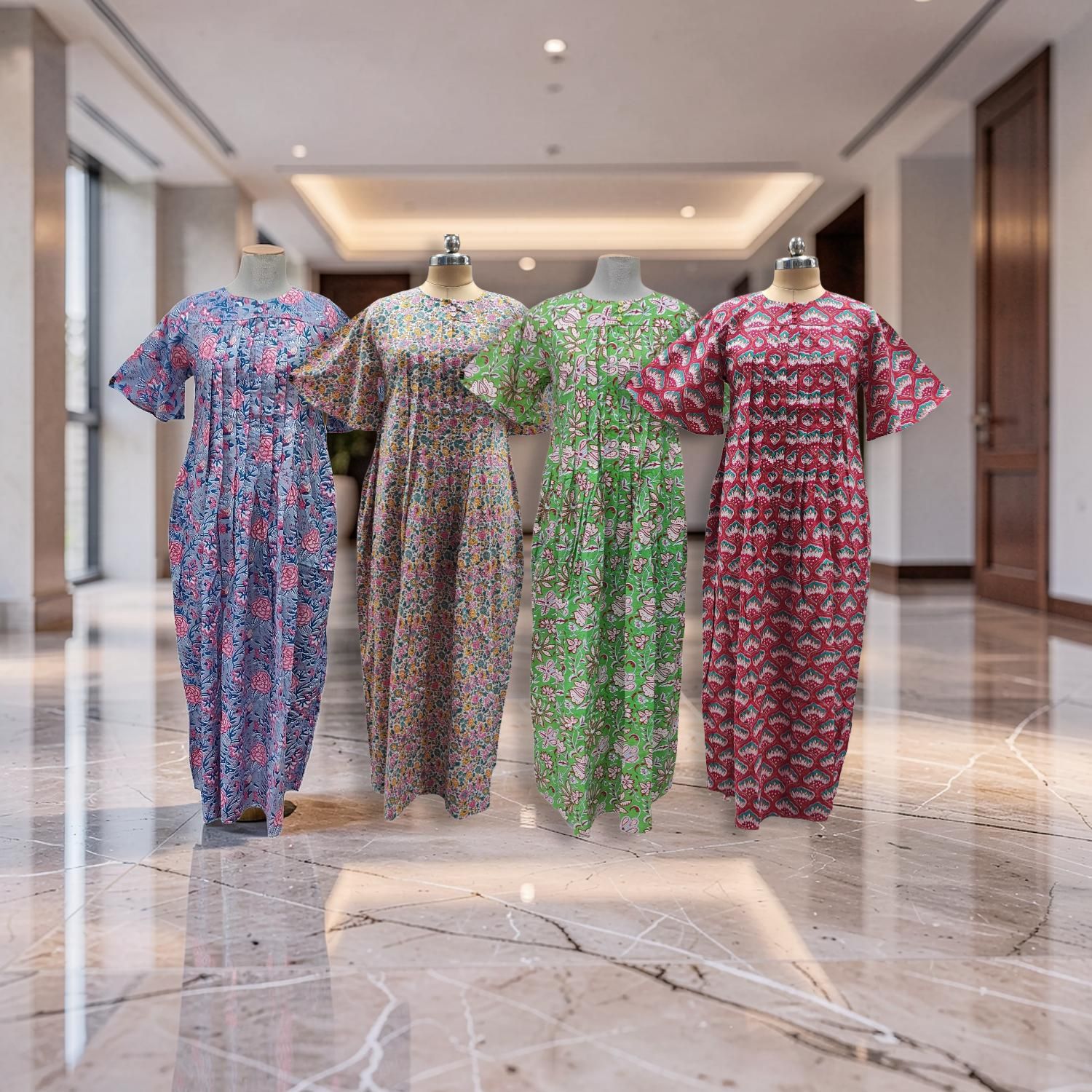 1 Dozen -12 Pcs Cotton Jalabiya Dress Nahla 57