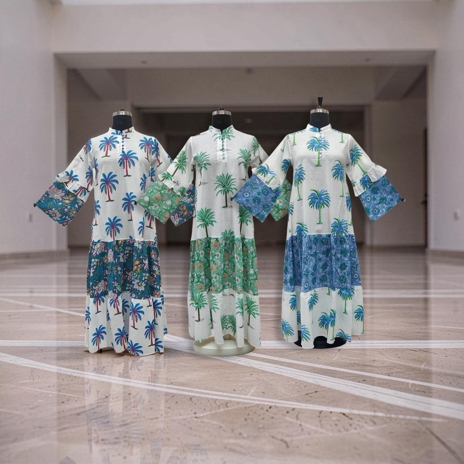 1 Dozen -12 Pcs Cotton Jalabiya Dress Nayra 55