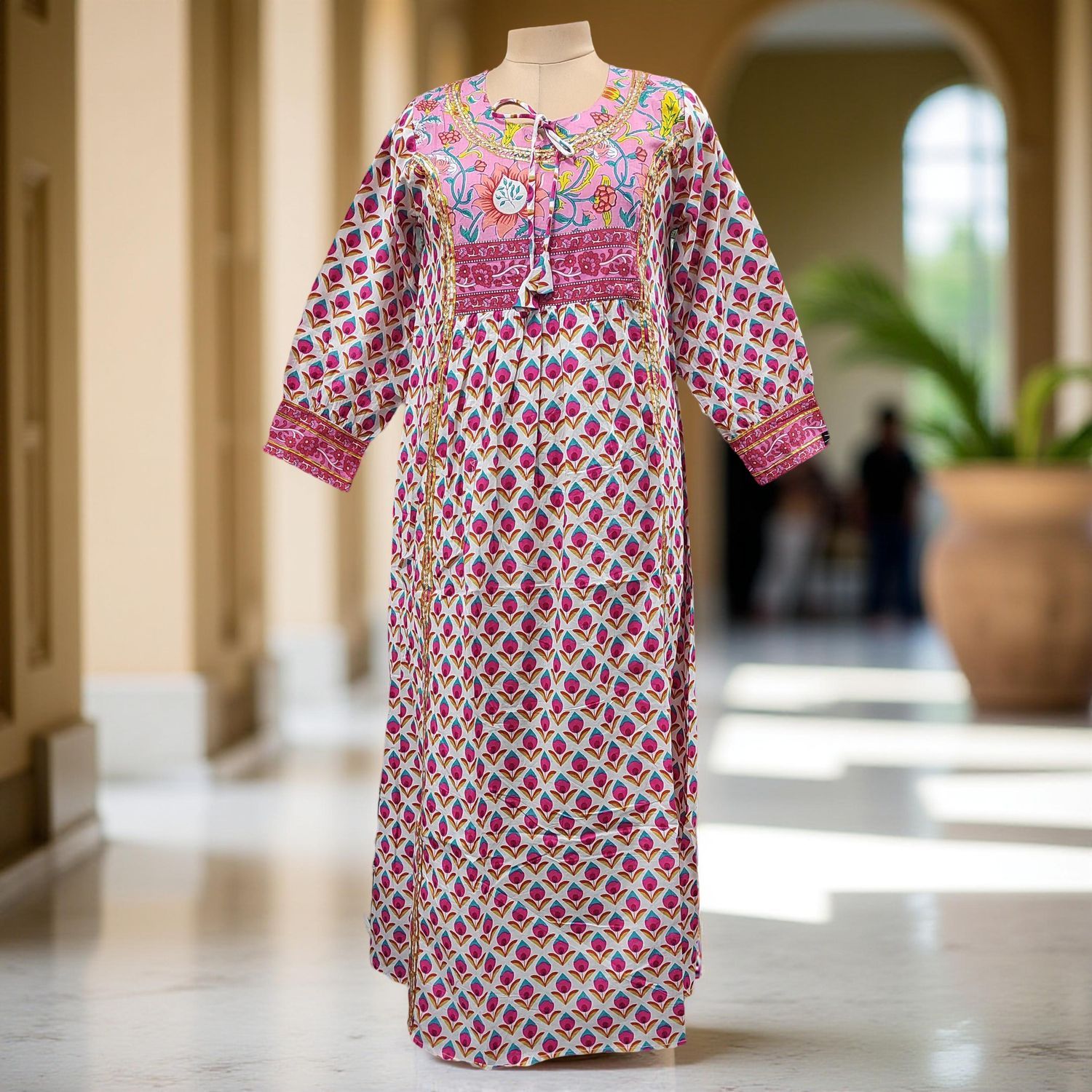 1 Dozen -12 Pcs Cotton Jalabiya Dress Zayla