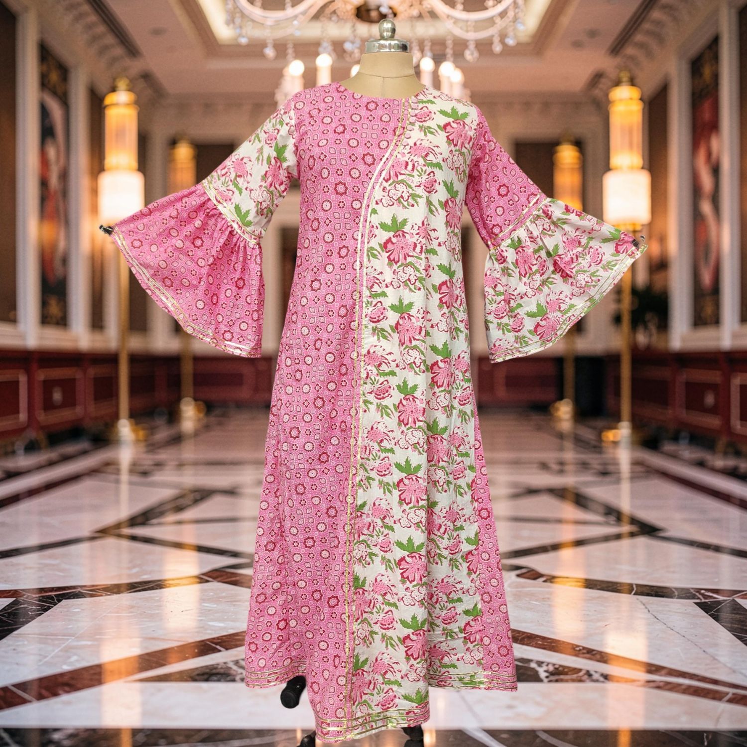 1 Dozen -12 Pcs Cotton Jalabiya Dress Hoorain