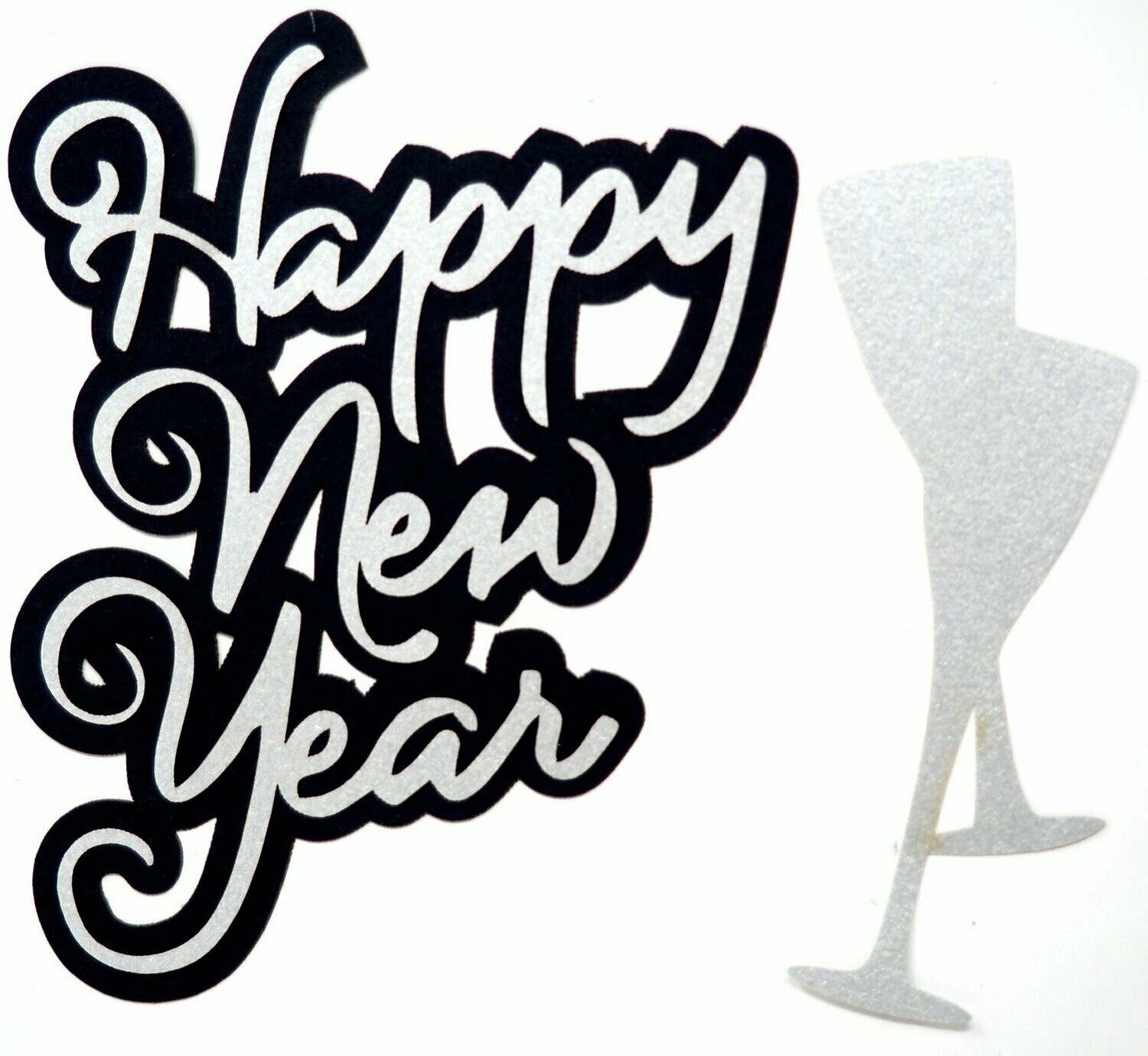 Happy New Year with Glasses