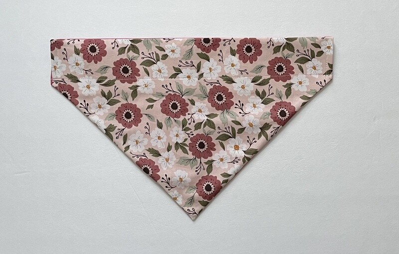 spring pink floral bandana