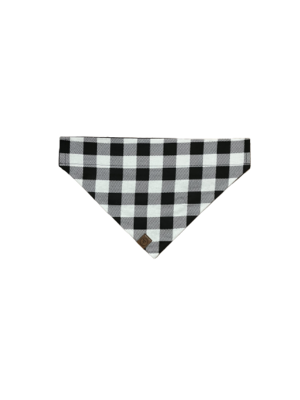 black and white buffalo plaid bandana