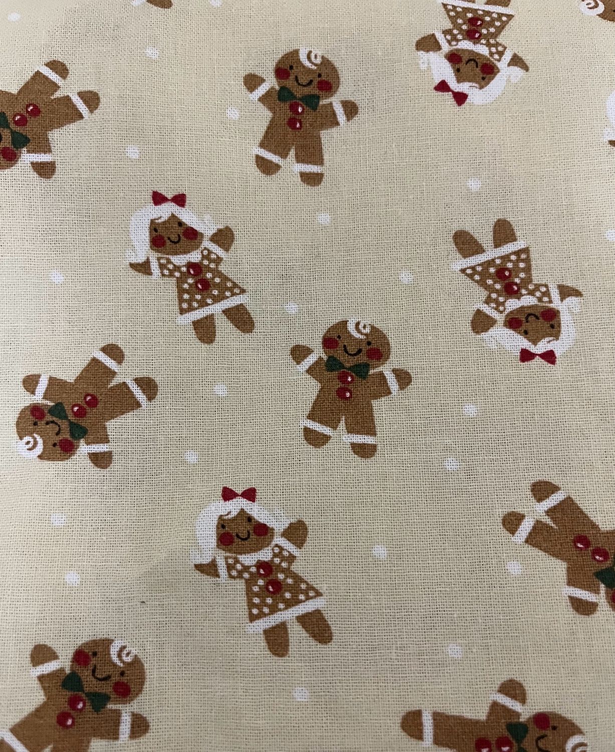 Cream Gingerbread Bandana