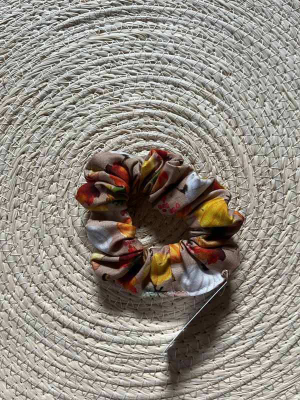 Fall Pumpkin Scrunchie