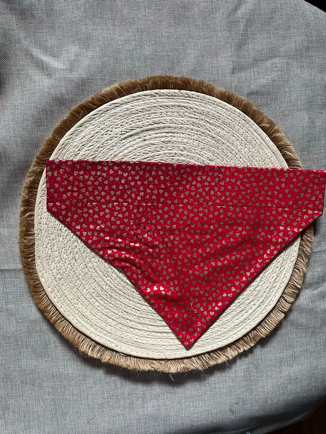 Gold Hearts bandana