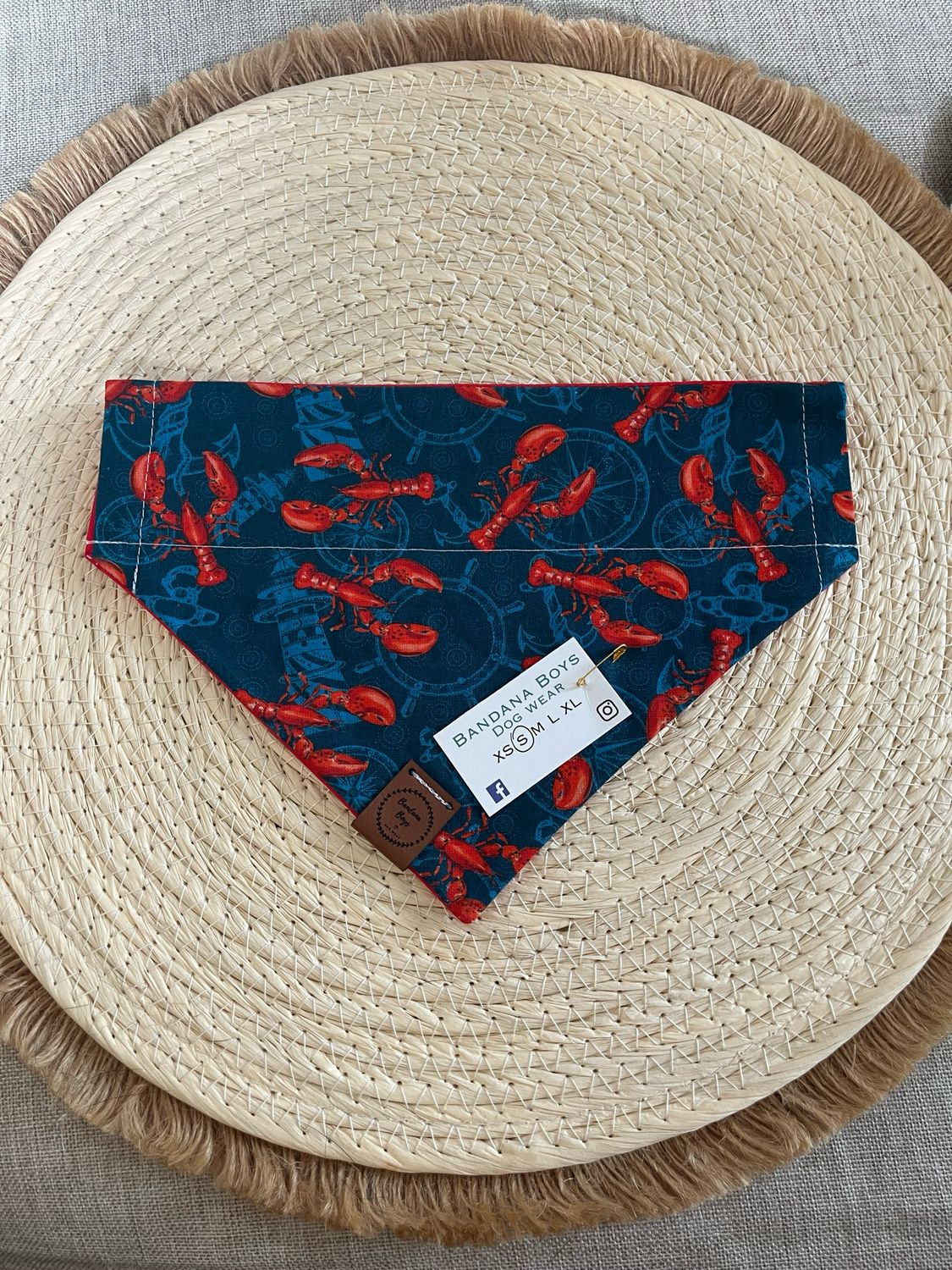 Blue Lobster bandana