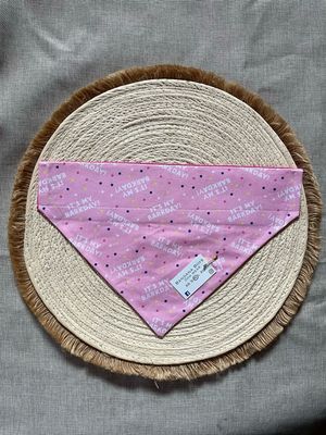 Pink Birthday bandana