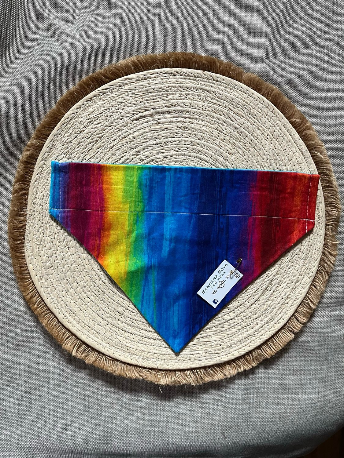 Rainbow Watercolour bandana
