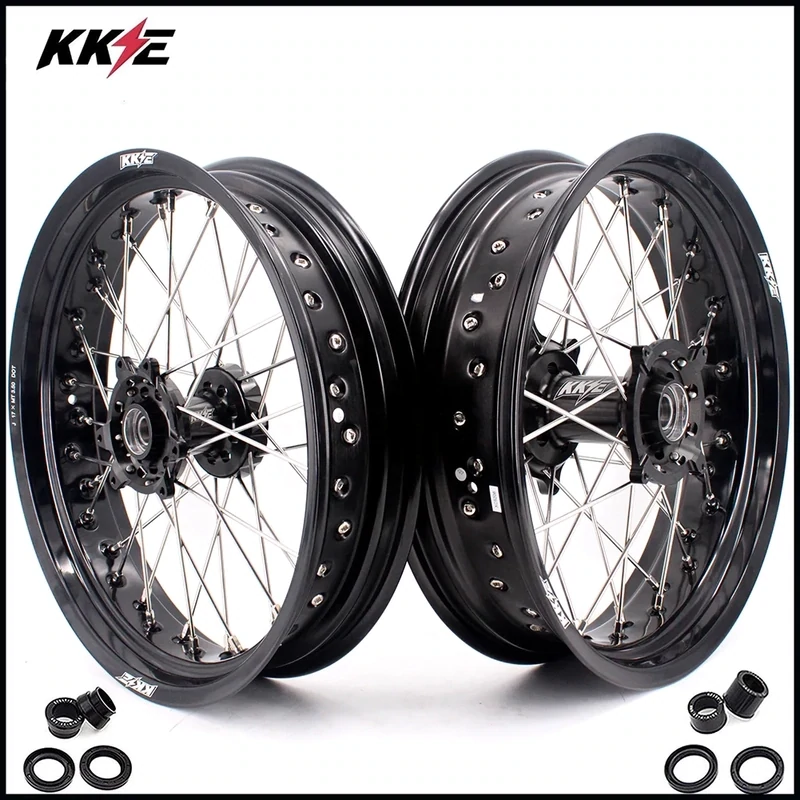 KKE SuperMoto Conversion Wheel Set BLACK