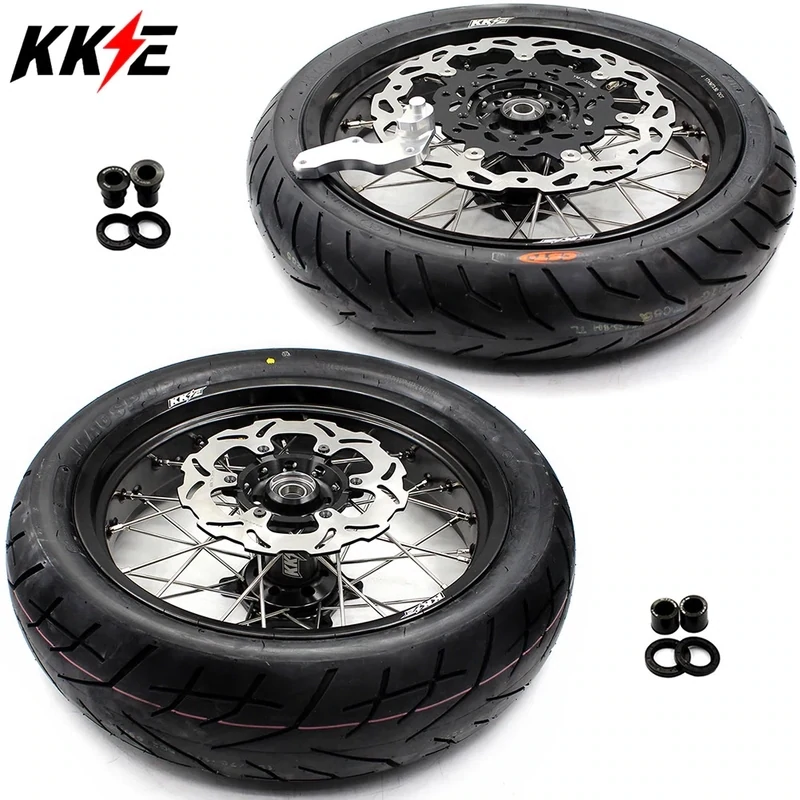 KKE SuperMoto Conversion Wheel/Tire Set Suzuki DRZ