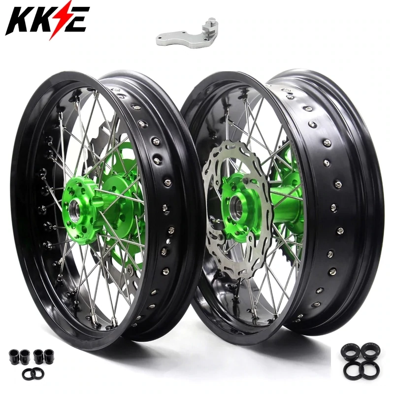 KKE SuperMoto Conversion Wheel Set Kawasaki