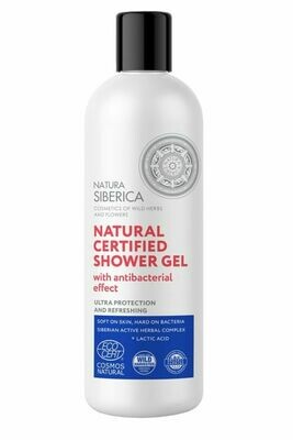 Gel de dutxa natural certificat ultraprotecció antibacterià 400ml
