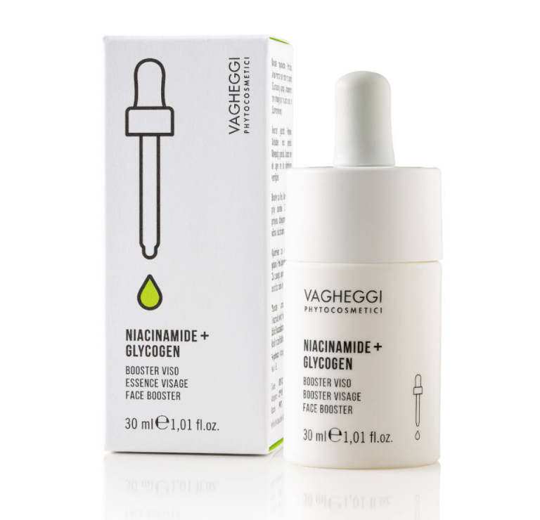 Booster facial anti arrugues concentrat amb  Niacinamida 4% + Glycogen 0,1%30 ml