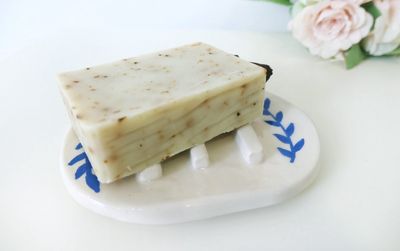 Pack sabonet bio + sabonera artesanal de ceràmica ♡
