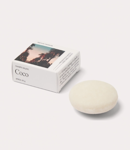 Xampú sòlid de Coco Cabells secs o danyats. Preventiu per evitar les puntes obertes.